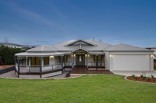 A recently repainted Sunshine Coast home in late afternoon light